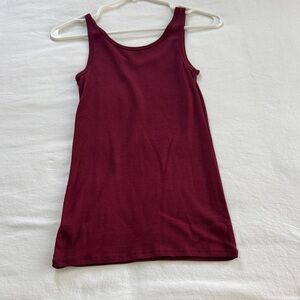 a new day Burgundy Tank Top